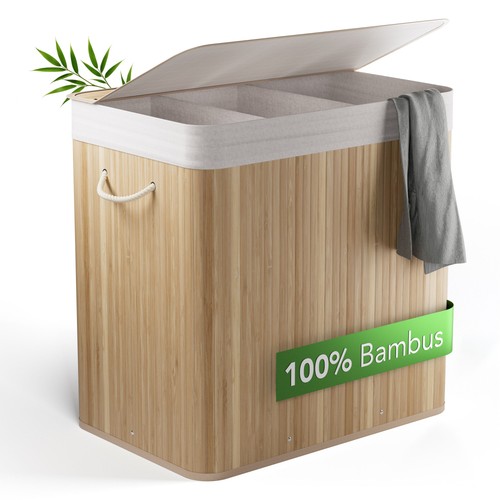 Bamboo laundry basket - laundry, 3
