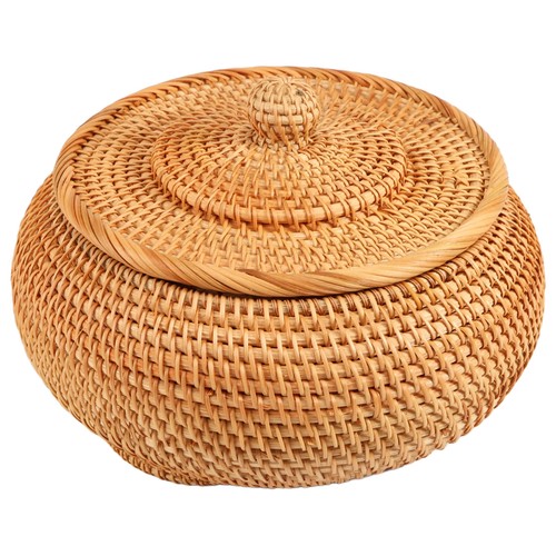 Storage basket hand - basket, woven