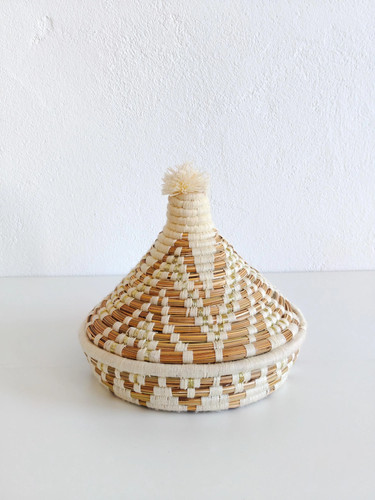 Large basket with lid tajine - large,
