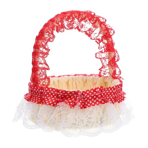 Braided flower basket - flower, smaller