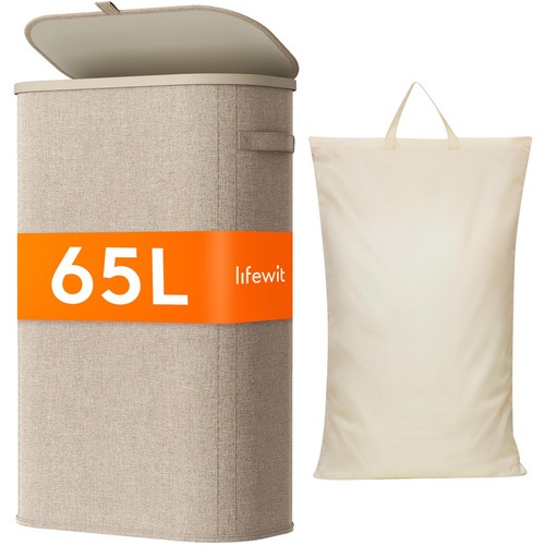 Slim laundry basket with lid - slim,