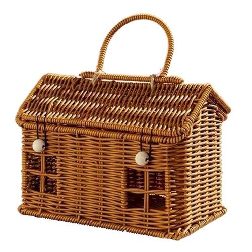 Imitation rattan basket in - basket,