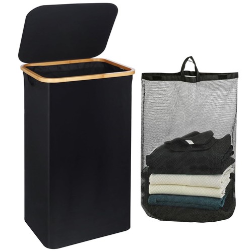 Laundry basket with lid 100l - basket,