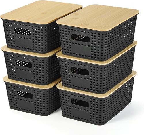 6er set aufbewahrungskorb mit - set,
