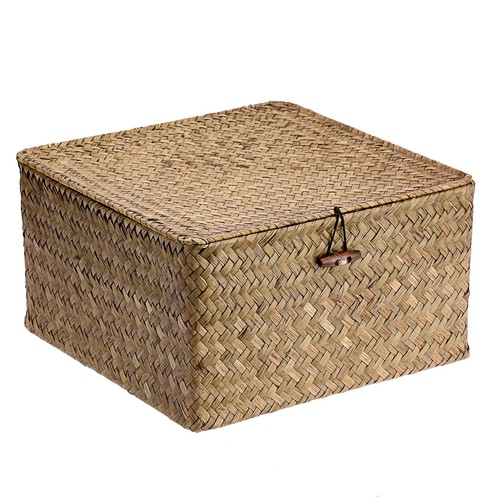 Seagrass storage basket with - basket,
