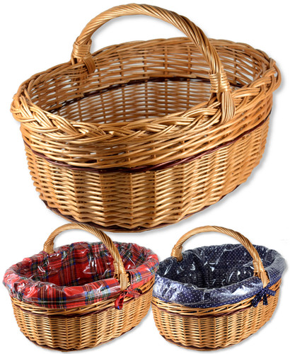 Shopping basket wicker - ,