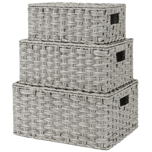 Storage basket with - storage, lid,