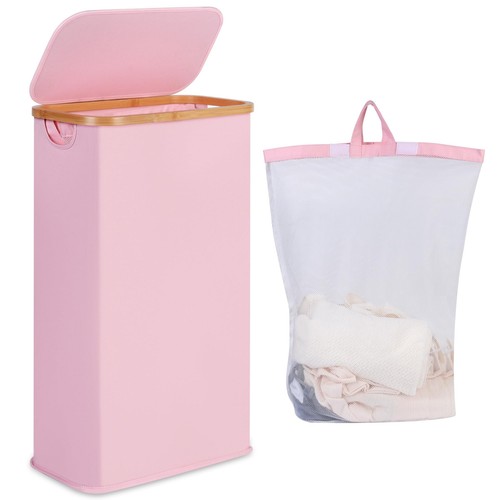 Laundry basket with - basket, lid