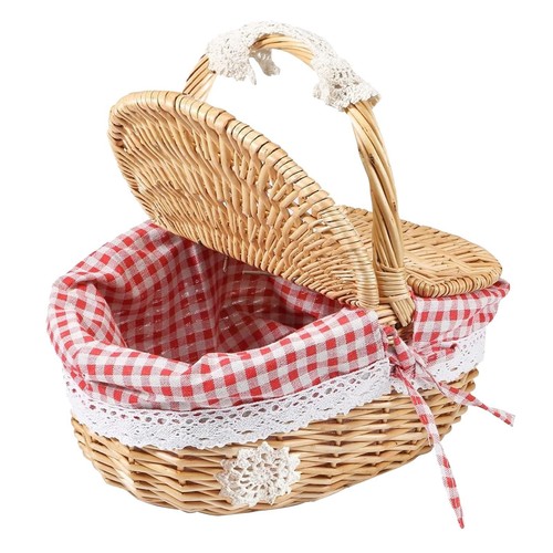 Teckzoon picnic basket wicker - picnic,