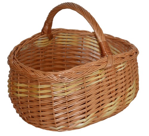 Shopping basket large wicker